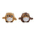 Peluche DKD Home Decor Búho Marrón Poliéster Camel (2 pcs) (20 x 24 x 32 cm)