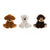 Peluche DKD Home Decor Animales Poliéster (3 pcs) (26 x 24 x 32 cm)