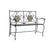 Bench with backrest DKD Home Decor Ceramic Ironwork (125 x 54 x 88 cm)