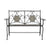 Bench with backrest DKD Home Decor Ceramic Ironwork (125 x 54 x 88 cm)