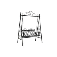 Bench with backrest DKD Home Decor Swing Metal (146 x 85 x 212 cm)