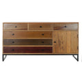 Sideboard DKD Home Decor Metal Acacia (163 x 43 x 84 cm)