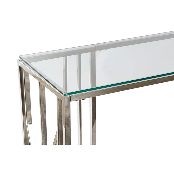 Side table DKD Home Decor Silver Crystal Steel (120 x 40 x 79 cm)