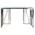 Side table DKD Home Decor Silver Crystal Steel (120 x 40 x 79 cm)