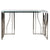 Side table DKD Home Decor Silver Crystal Steel (120 x 40 x 79 cm)