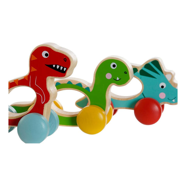 Wooden Game DKD Home Decor Dinosaurs (3 pcs)