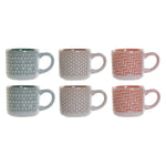 Piece Coffee Cup Set DKD Home Decor Stoneware (90 ml) (6 pcs)