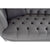 3-Seater Sofa DKD Home Decor Grey Polyester Metal (225 x 85 x 80 cm)