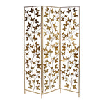 Folding screen DKD Home Decor Butterfly Metal (120 x 1 x 180 cm)