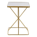 Side Table DKD Home Decor Metal Mirror (40 x 40 x 55 cm)