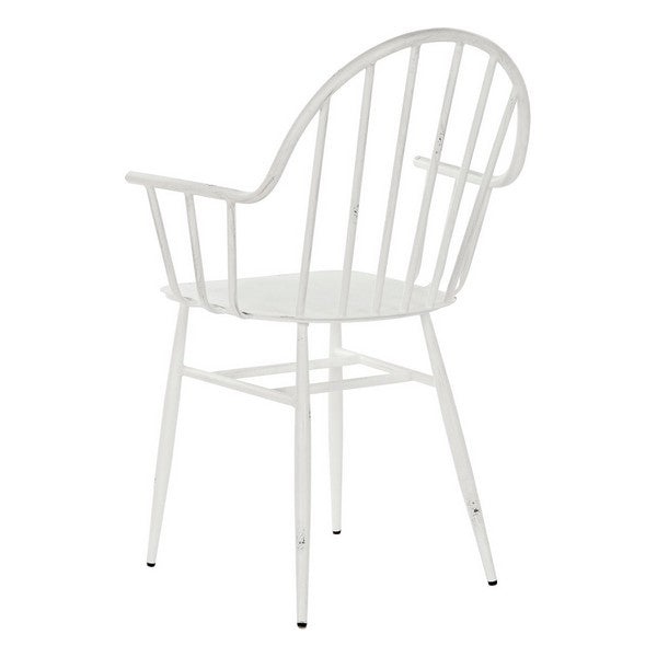 Garden chair DKD Home Decor White Metal (55 x 53.5 x 86 cm)