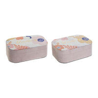 Decorative box DKD Home Decor MDF Wood (2 pcs) (19 x 12 x 7 cm)