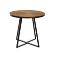 Side table DKD Home Decor Black Metal MDF Wood (60 x 60 x 55 cm)