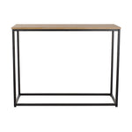 Side table DKD Home Decor Black Iron MDF Wood (100 x 30 x 80 cm)