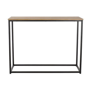 Side table DKD Home Decor Black Iron MDF Wood (100 x 30 x 80 cm)