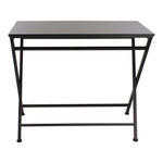 Side table DKD Home Decor Black Metal MDF Wood (80 x 40 x 68.5 cm)