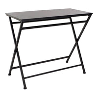 Side table DKD Home Decor Black Metal MDF Wood (80 x 40 x 68.5 cm)