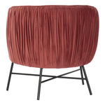 Armchair DKD Home Decor Red Polyester Metal (77 x 71 x 77 cm)