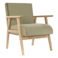 Armchair DKD Home Decor Green Polyester MDF Wood (62 x 62 x 77 cm)