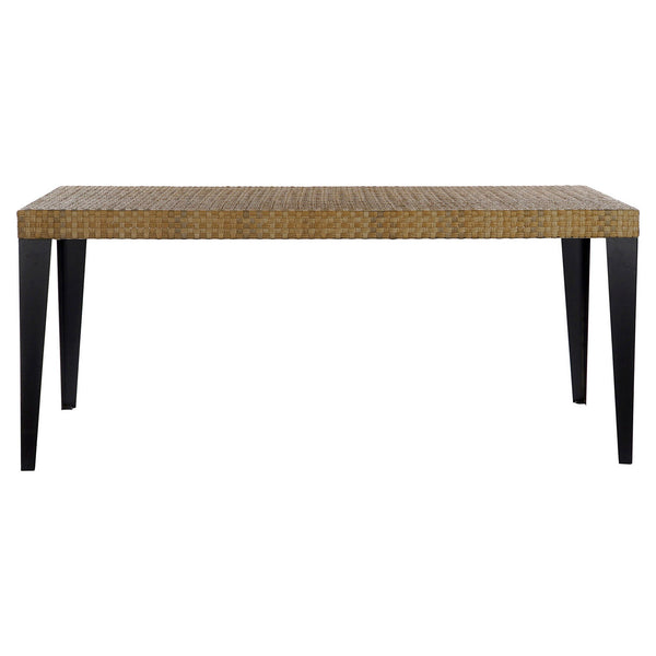 Dining Table DKD Home Decor Metal Rattan (180 x 90 x 78 cm)