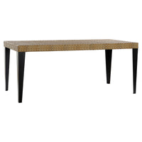 Dining Table DKD Home Decor Metal Rattan (180 x 90 x 78 cm)