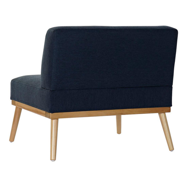 Armchair DKD Home Decor Polyester Pinewood Navy Blue (80 x 66 x 72 cm)