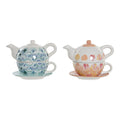 Tea Set DKD Home Decor Dolomite (750 ml) (2 pcs)