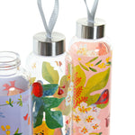 Bottle from recycled glass, with lid DKD Home Decor Stainless steel Crystal (550 ml) (3 pcs)