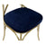 Chair DKD Home Decor Iron Golden Navy Blue (48 x 50 x 90 cm)