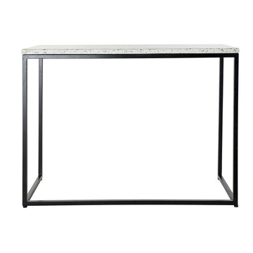 Console DKD Home Decor White Black Stone Iron (100 x 40 x 77 cm)