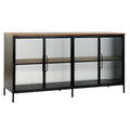 Sideboard DKD Home Decor Metal Crystal MDF Wood (161 x 40 x 80.5 cm)