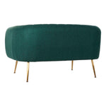 Sofa DKD Home Decor Green Polyester Metal Golden Glam (129 x 75 x 73 cm)