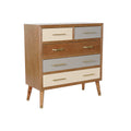 Chest of drawers DKD Home Decor Metal Paolownia wood (80 x 34 x 84 cm)