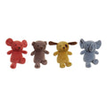 Fluffy toy DKD Home Decor Polyester animals (4 pcs) (15 x 12 x 15 cm)