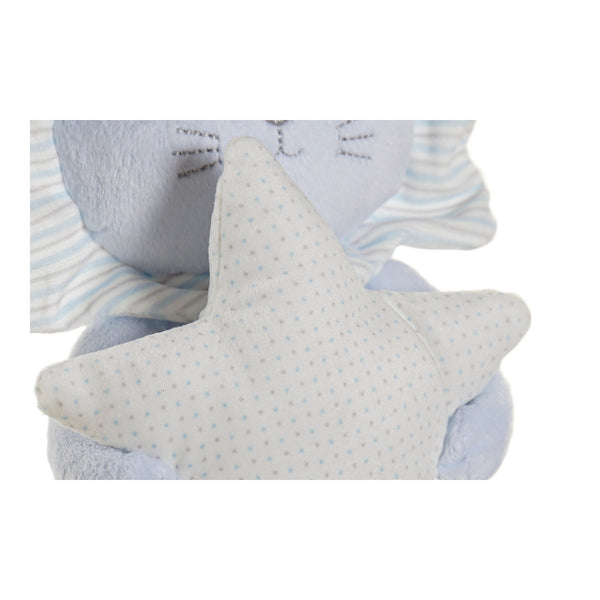 Peluche DKD Home Decor Azul Beige Rosa Poliéster (3 pcs) (10 x 10 x 18 cm) (3 pcs)