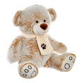 Fluffy toy DKD Home Decor Beige Polyester Bear (36 x 32 x 38 cm)