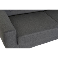 3-Seater Sofa DKD Home Decor Grey Polyester Rubber wood (170 x 80 x 81 cm)