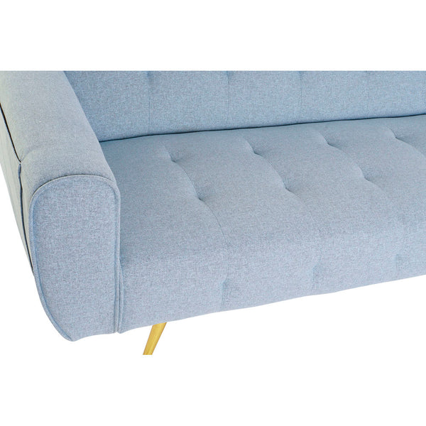 Sofabed DKD Home Decor Polyester Metal (213 x 79 x 80 cm) (213 x 106 x 40 cm)