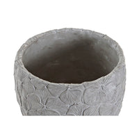 Planter DKD Home Decor Beige Cement (2 pcs)