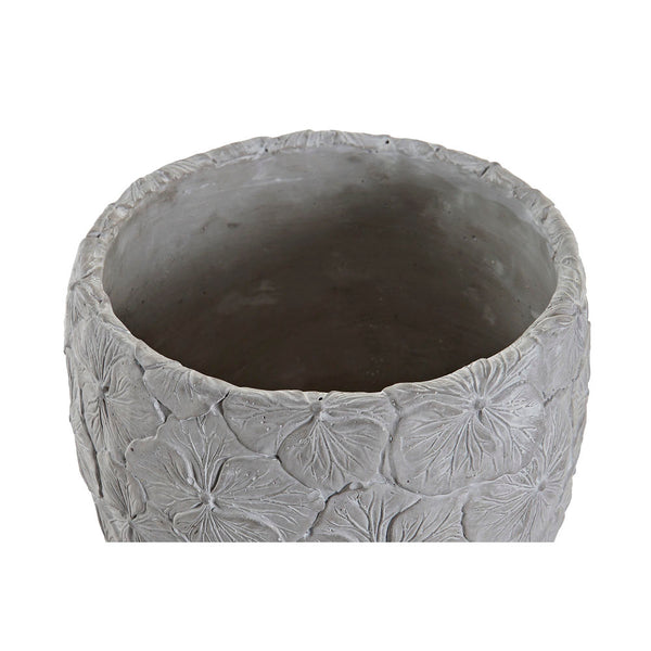 Planter DKD Home Decor Beige Cement (2 pcs)