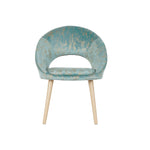 Chair DKD Home Decor Green Polyester Birch Golden (63 x 53 x 83 cm)