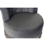 Armchair DKD Home Decor Grey Polyester Metal Golden (77 x 63 x 83 cm)