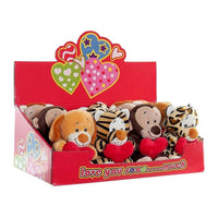 Peluche DKD Home Decor ‎ Poliéster Animales (6 pcs) (11 x 10 x 14 cm)