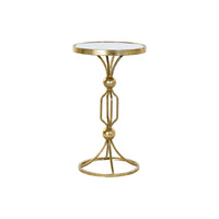 Side table DKD Home Decor Metal Golden Mirror (35 x 35 x 60.5 cm)