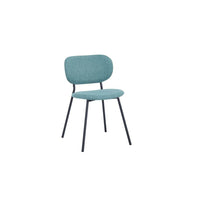 Dining Chair DKD Home Decor Green Polyester Metal (52 x 47 x 77 cm)