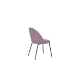 Dining Chair DKD Home Decor Pink Polyester Metal (45 x 56 x 83 cm)