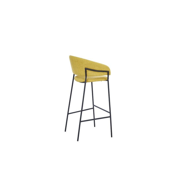 Stool DKD Home Decor Mustard Polyester Metal (50 x 47 x 110 cm)