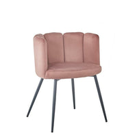 Dining Chair DKD Home Decor Pink Polyester Metal (59 x 53.5 x 74 cm)