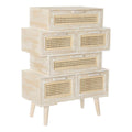 Chest of drawers DKD Home Decor Wood wicker (60 x 32 x 84 cm)