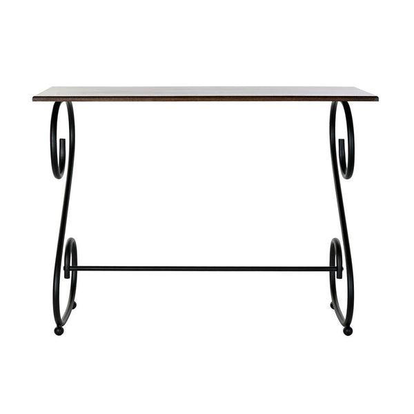 Console DKD Home Decor Brown Black Fir Ironwork (100 x 40 x 75 cm)